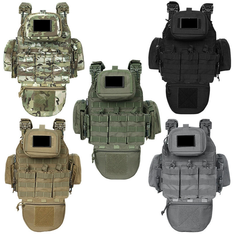 New Quick-Release Tactical Vest with Multi-Functional Extension System, Breathable, Wear-Resistant, Suitable for Outdoor Use and Stab Protection.