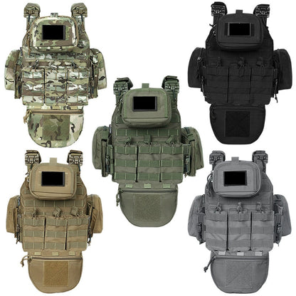 New Quick-Release Tactical Vest with Multi-Functional Extension System, Breathable, Wear-Resistant, Suitable for Outdoor Use and Stab Protection.