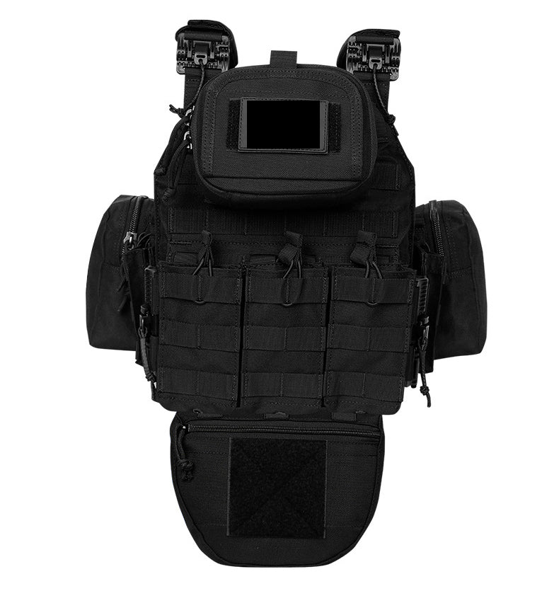 New Quick-Release Tactical Vest with Multi-Functional Extension System, Breathable, Wear-Resistant, Suitable for Outdoor Use and Stab Protection.