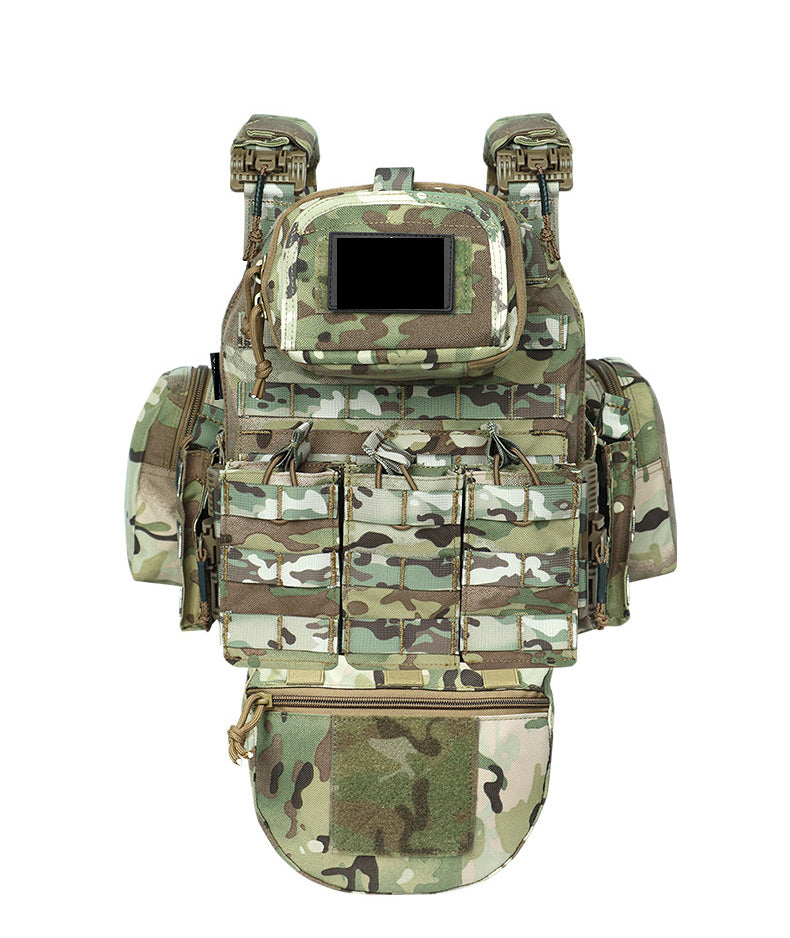 New Quick-Release Tactical Vest with Multi-Functional Extension System, Breathable, Wear-Resistant, Suitable for Outdoor Use and Stab Protection.
