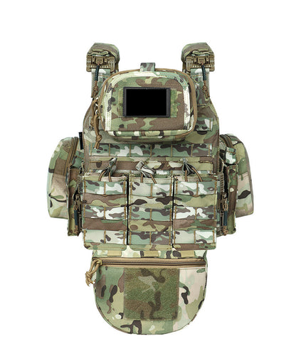 New Quick-Release Tactical Vest with Multi-Functional Extension System, Breathable, Wear-Resistant, Suitable for Outdoor Use and Stab Protection.