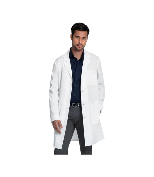 White Lab Coat for Men or Women with 3 Pockets and Center back length 38" CK460