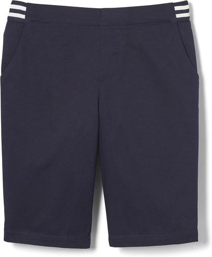 Girls' Pull-on Stretch Contrast Waistband Shorts