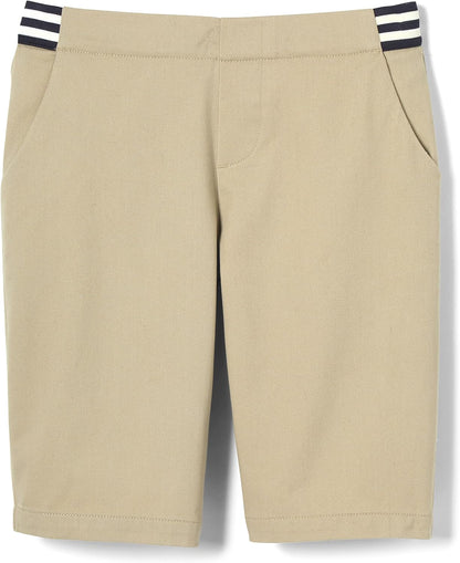Girls' Pull-on Stretch Contrast Waistband Shorts