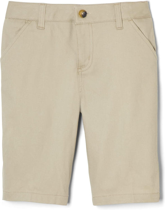 Girls' Adjustable Waist Stretch Twill Bermuda Short