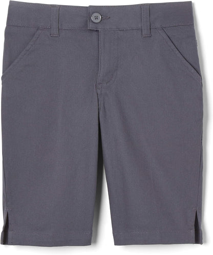 Girls' Adjustable Waist Stretch Twill Bermuda Short