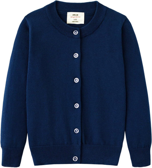 Cardigans Sweater Cotton Button Solid Long Sleeve