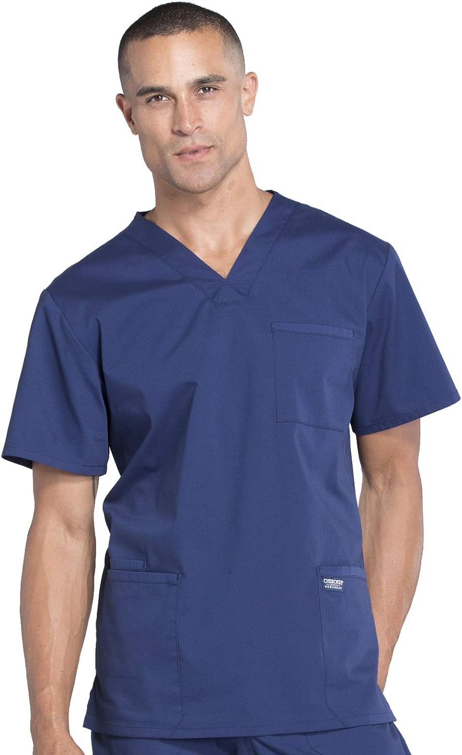 Scrubs for Men Workwear Professionals V-Neck 4 Pocket Scrub Top WW695