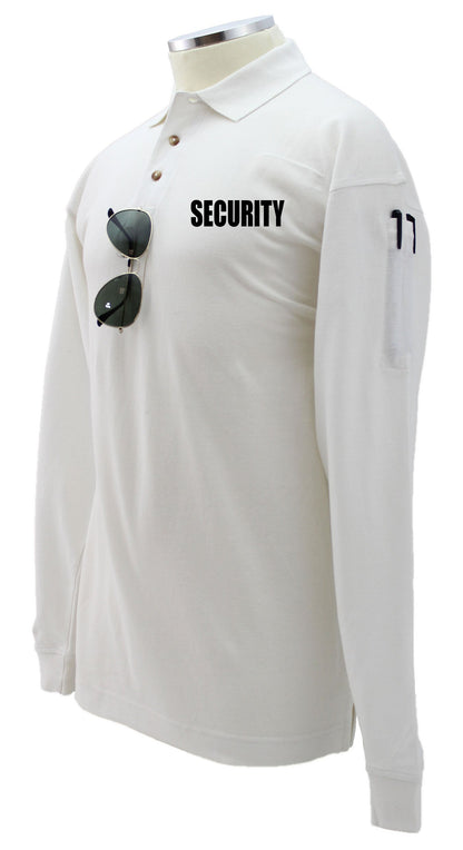Security Poly Cotton Tactical Long Sleeve Polo Shirt
