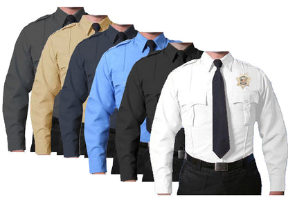 FIRST CLASS 100% POLYESTER LONG SLEEVE UNIFORM SHIRT