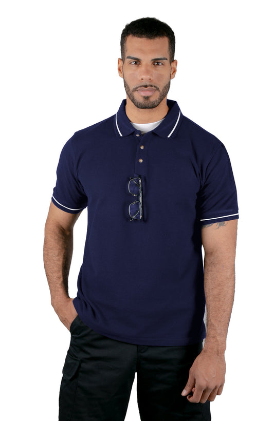 Polycotton Tactical Stripe Polo Shirts