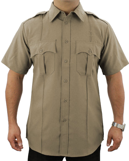 FIRST CLASS 100% POLYESTER SHORT SLEEVE UNIFORM SHIRT