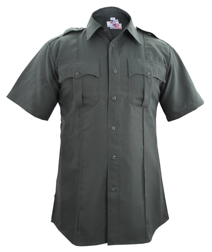 FIRST CLASS 100% POLYESTER SHORT SLEEVE ZIPPERED UNIFORM SHIRTS
